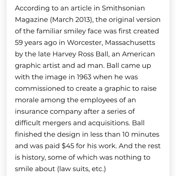 Vintage Gold-Plated Smiley Face Pendant Necklace- 24”- 60s/70s - Picture 8 of 8